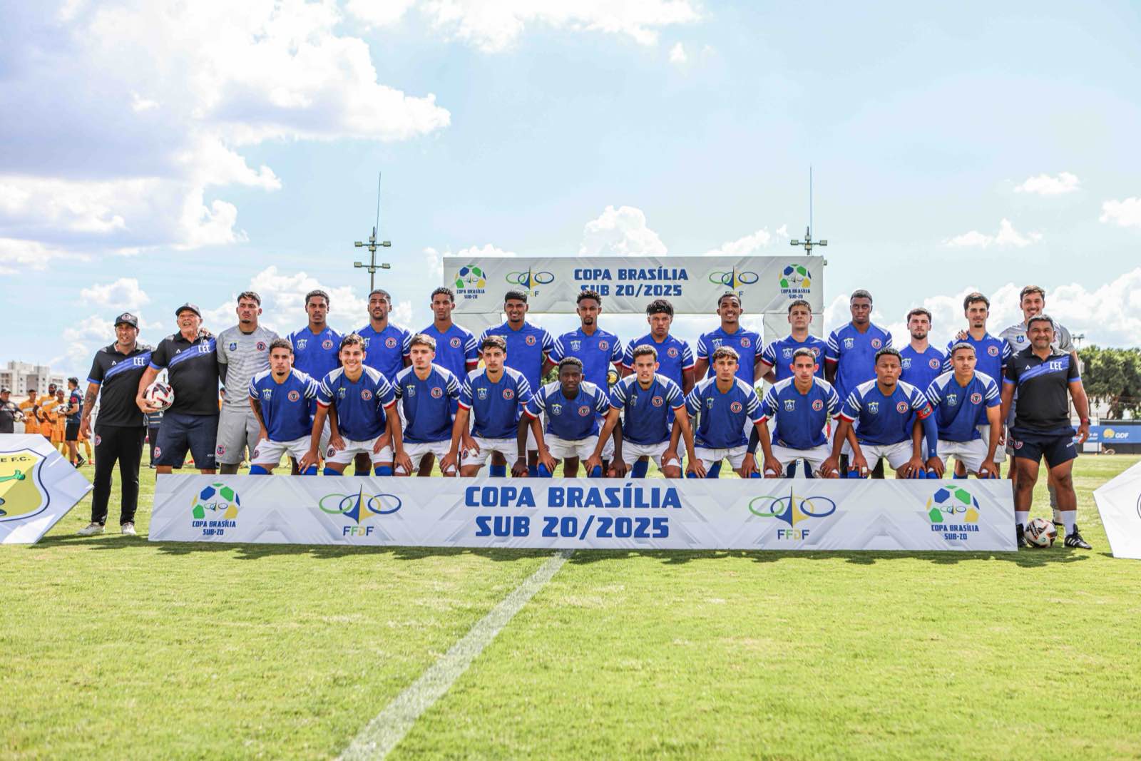 Elenco do Cana&atilde; Esporte Clube campe&atilde;o da Copa Bras&iacute;lia Sub-20 de 2025