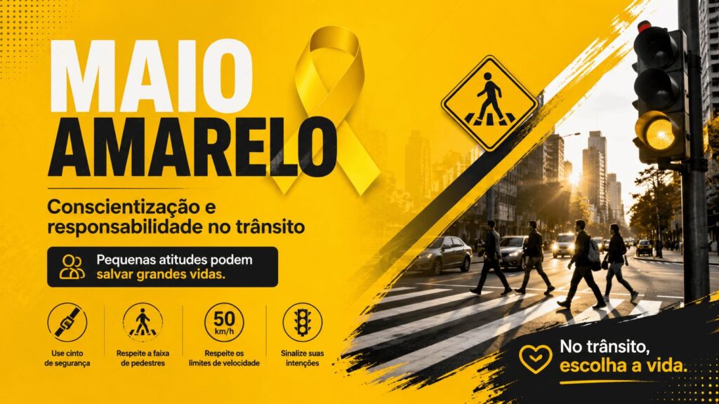 Maio Amarelo: conscientização e responsabilidade no trânsito